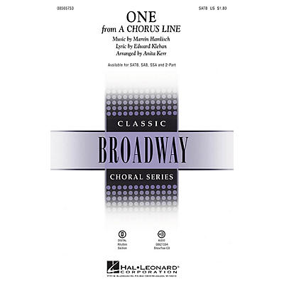 Hal Leonard One (from A Chorus Line) SATB arranged by Anita Kerr