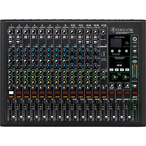 Mackie Onyx16 16-Channel Premium Analog Mixer With Multi-Track USB And Bluetooth Condition 1 - Mint