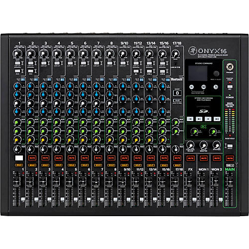 Mackie Onyx16 16-Channel Premium Analog Mixer With Multi-Track USB And Bluetooth Condition 2 - Blemished  197881207212