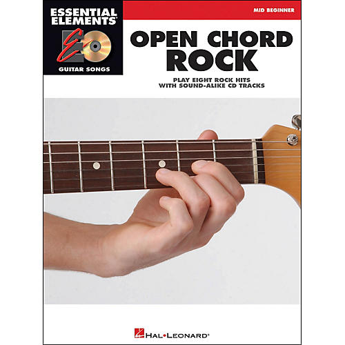 Open Chord Rock Essential Elements Guitar Songs Book/CD Mid Beginner