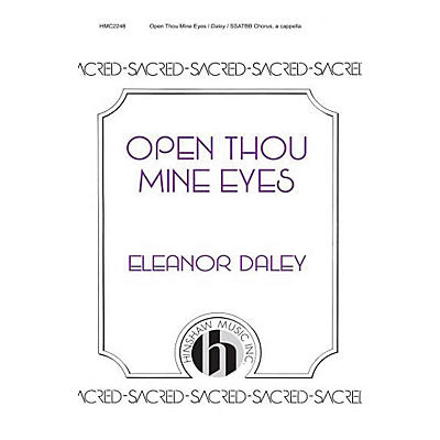 Hinshaw Music Open Thou Mine Eyes SSAATTBB composed by Eleanor Daley