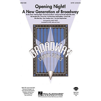 Hal Leonard Opening Night (A New Generation of Broadway) ShowTrax CD Arranged by Mac Huff