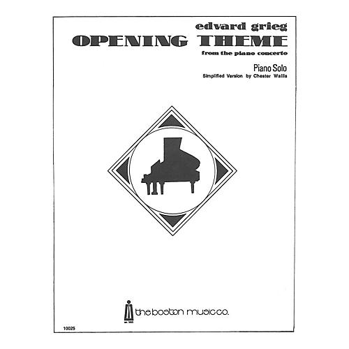 Music Sales Opening Theme From The 1st Movement Of The Piano Concerto (Simplified) Music Sales America Series