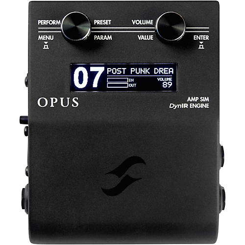 Two Notes Audio Engineering Opus Amp Sim and DynIR Engine Effects Pedal Black