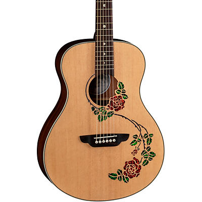 Luna Oracle Rose Folk Acoustic-Electric Guitar