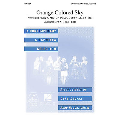 Hal Leonard Orange Colored Sky SATB a cappella arranged by Deke Sharon