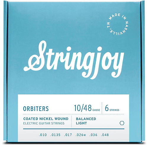Stringjoy Orbiters Coated Nickel Wound Electric Guitar Strings 10 - 48