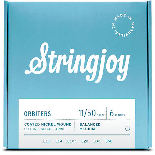 Stringjoy Orbiters Coated Nickel Wound Electric Guitar Strings 11 - 50