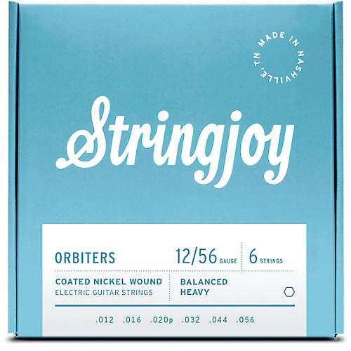 Stringjoy Orbiters Coated Nickel Wound Electric Guitar Strings 12 - 56