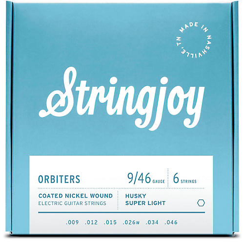 Stringjoy Orbiters Coated Nickel Wound Electric Guitar Strings 9 - 46