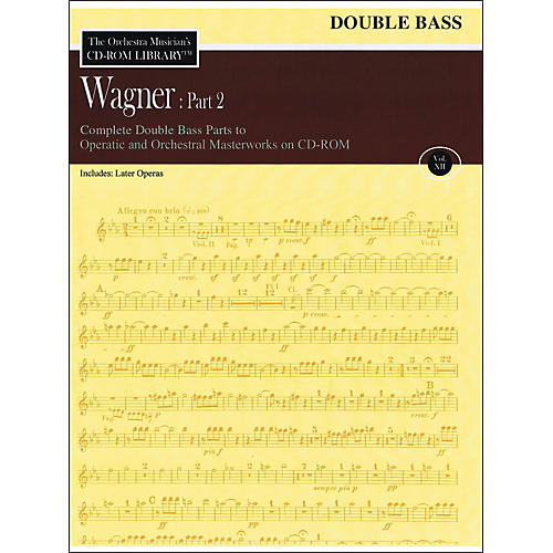 Orchestra Musician's CD-Rom Library Vol 12 Wagner Part 2 Double Bass