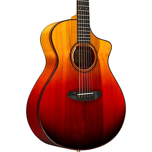 Breedlove Oregon CE Limited Edition Concert Acoustic-Electric Guitar Tequila Sunrise