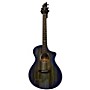 Used Breedlove Oregon Concert Blue Eyes Myrtlewood Ce Acoustic Electric Guitar blue fade