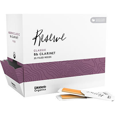 D'Addario Woodwinds Organic Reserve Classic Bb Clarinet Reeds
