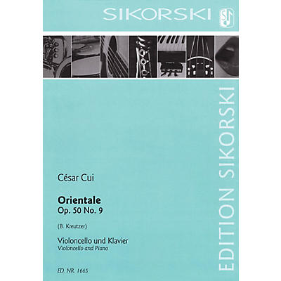 SIKORSKI Orientale, Op. 50, No. 9 (Violoncello and Piano) String Series Softcover