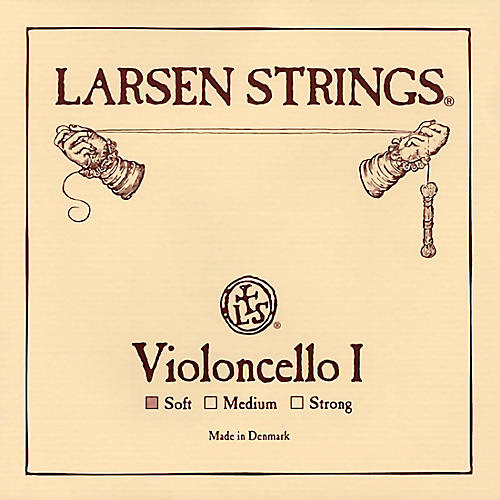 Larsen Strings Original Cello A String 4/4 Size, Light Steel, Ball End