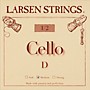 Larsen Strings Original Cello D String 1/2 Size, Medium Steel, Ball End