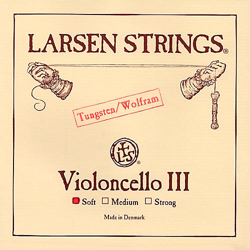 Larsen Strings Original Cello G String 4/4 Size, Light Tungsten, Ball End