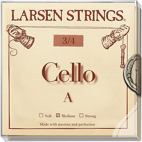 Larsen Strings Original Cello String Set 3/4 Size, Medium