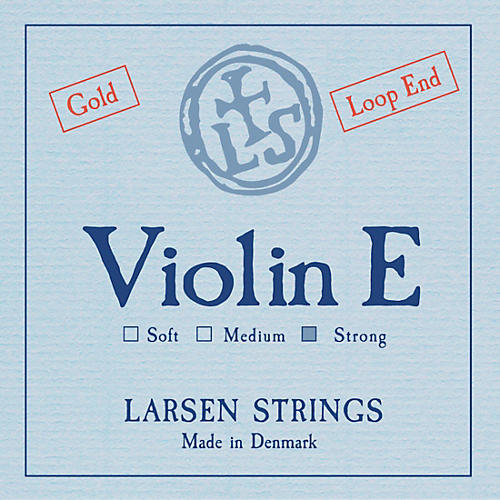 Larsen Strings Original Gold Violin E String 4/4 Size Gold Plated, Heavy Gauge, Loop End