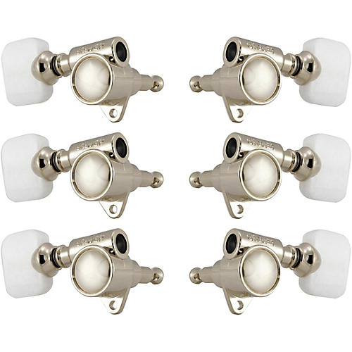 Grover Original Milk Bottle Style Rotomatics 103 Series Pearloid Button Tuning Machines Nickel