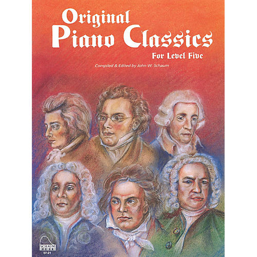SCHAUM Original Piano Classics Educational Piano Series Softcover