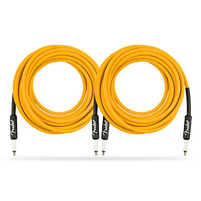 Fender Original Series Limited Edition Butterscotch Blonde Instrument Cable - 18.6 ft. - 2 Pack
