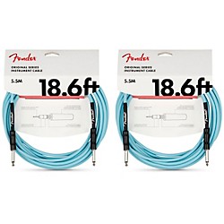 Original Series Limited-Edition Instrument Cable 18.6 ft. Sonic Blue 2-Pack