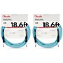 Fender Original Series Limited-Edition Instrument Cable 18.6 ft. Sonic Blue 2-Pack