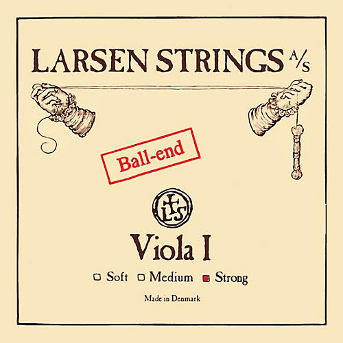 Larsen Strings Original Viola A String 15 to 16-1/2 in., Heavy Steel, Ball End