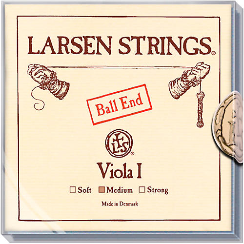 Larsen Strings Original Viola String Set 15 to 16-1/2 in., Medium Multiple Wound, Ball End