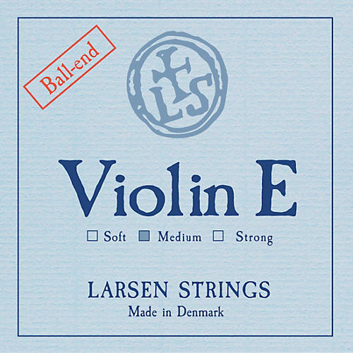 Larsen Strings Original Violin E String 4/4 Size Carbon Steel, Medium Gauge, Ball End