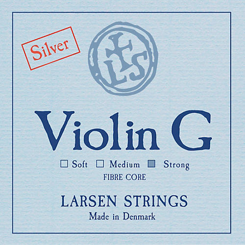 Larsen Strings Original Violin G String 4/4 Size Silver Wound, Heavy Gauge, Ball End