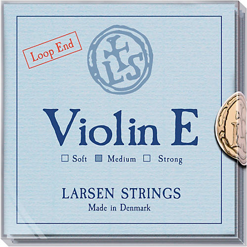 Larsen Strings Original Violin String Set 4/4 Size Medium Gauge, Loop End