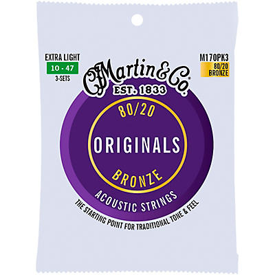 Martin Originals 80/20 Bronze 3-Pack