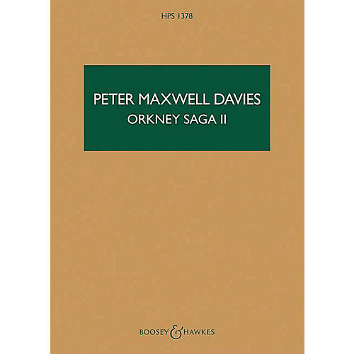 Boosey and Hawkes Orkney Saga II Boosey & Hawkes Scores/Books Series Softcover Composed by Peter Maxwell Davies