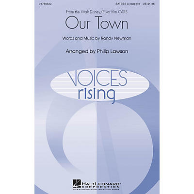 Hal Leonard Our Town (from Cars) SATBBB a cappella arranged by Philip Lawson
