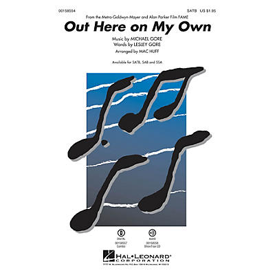Hal Leonard Out Here on My Own SAB Arranged by Mac Huff