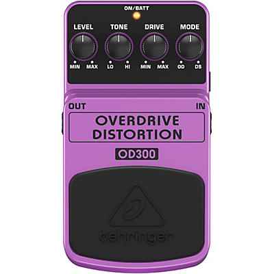 Behringer Overdrive/Distortion OD300 Guitar Effects Pedal