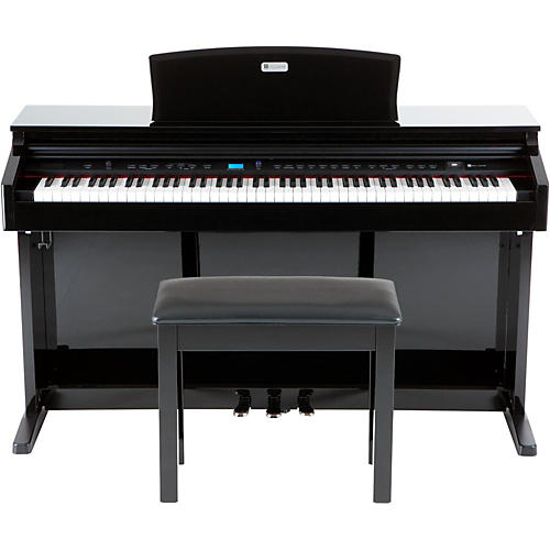Williams Overture 2 88-Key Console Digital Piano and Williams WPB Piano Bench Kit Black