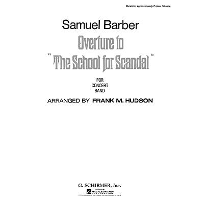 G. Schirmer Overture To School For Scandal Score *parts Avail On Rental* Concert Band Composed by S Barber
