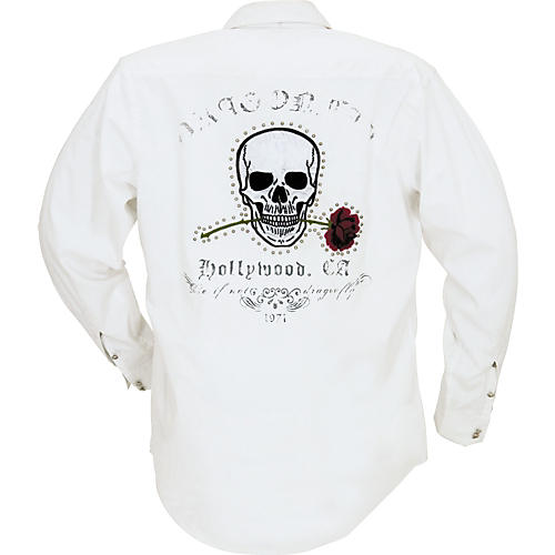 Oxford with Skull and Rose Applique on Back