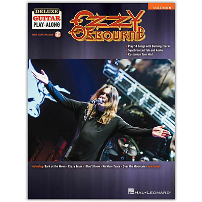 Hal Leonard Ozzy Osbourne Deluxe Guitar Play-Along Volume 8 Book/Audio Online