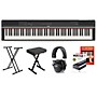Yamaha P-125 Digital Piano Keyboard Package Black Deluxe Package