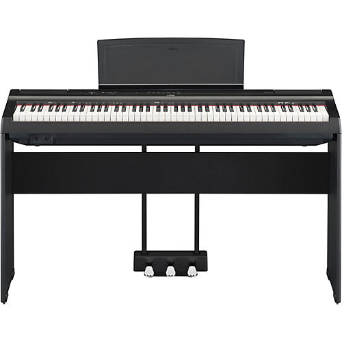 Yamaha P-125 Digital Piano with Wooden Stand and LP-1 Pedal Unit Black