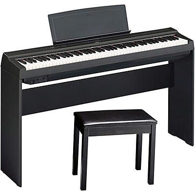 Yamaha P-125A Digital Piano With Wood Stand and Bench
