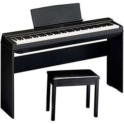 Yamaha P-125ABLB Digital Piano With Wooden Stand & Bench