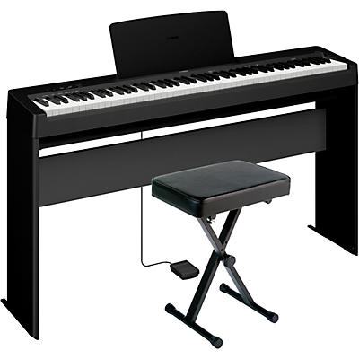 Yamaha P-143LXB 88-Key Digital Piano Bundle with Stand and Bench