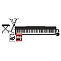 Yamaha P-225 88-Key Digital Piano - White Essentials PackageBlack Beginner Package