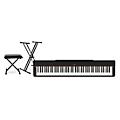 Yamaha P-225 88-Key Digital Piano - White Essentials PackageBlack Essentials Package